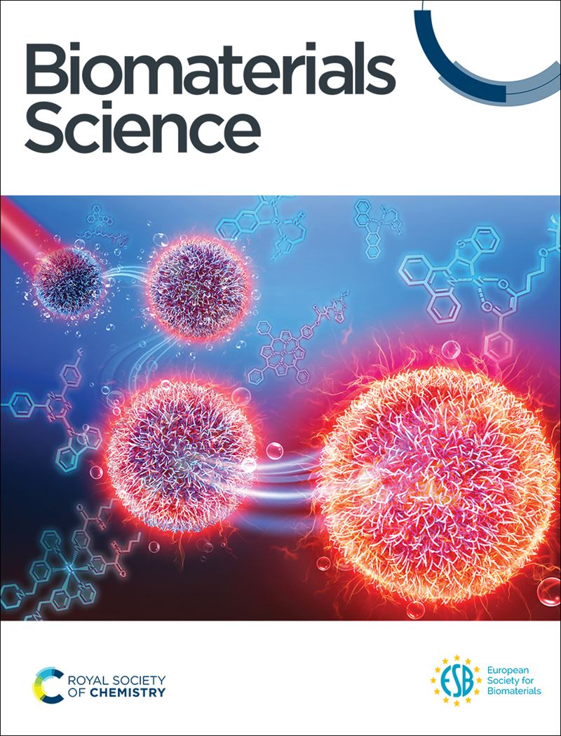 Biomaterials Science journal front cover