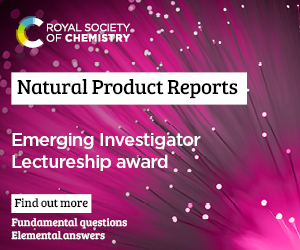 Natural Product Reports lectureship advert