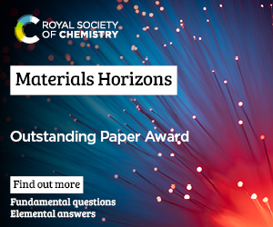Materials Horizons paper award advert