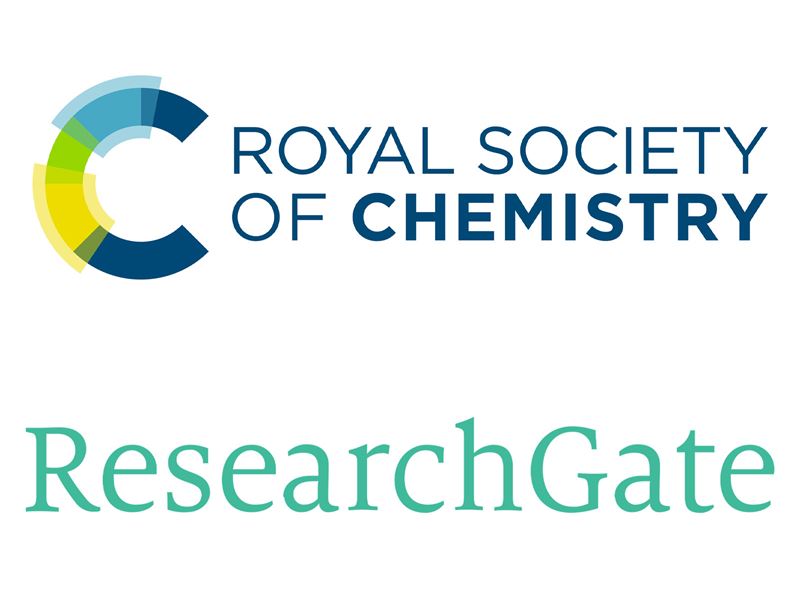 The logos for the Royal Society of Chemistry and ResearchGate
