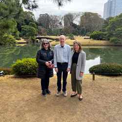 Helen Pain, Antony Galea and Sara Bosshart visit Rikugien, a well-known garden in Tokyo