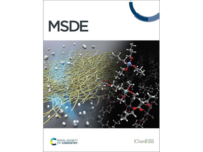 The front cover of Molecular Systems Design & Engineering