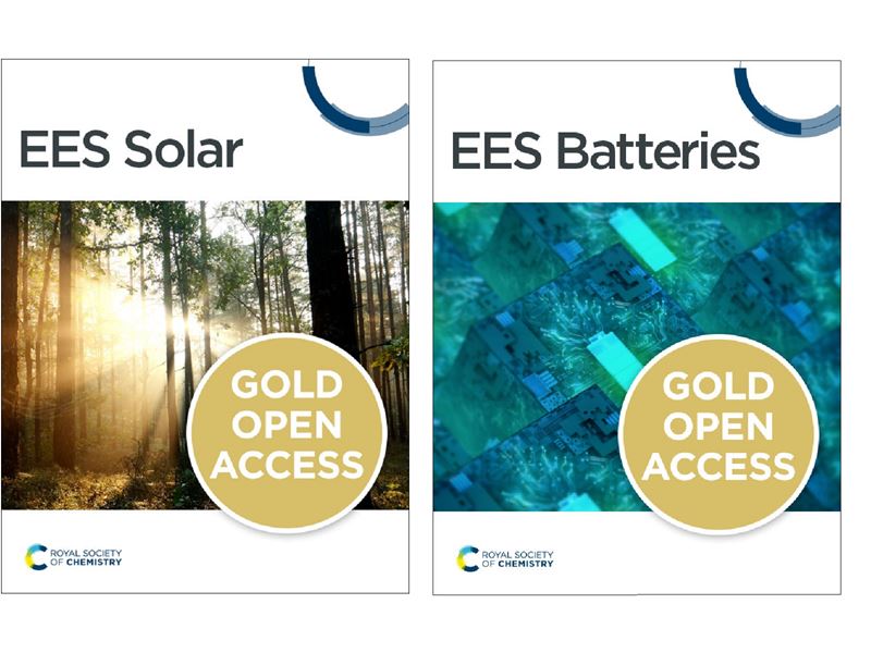 The front covers of new RSC journals, EES Solar and EES Batteries