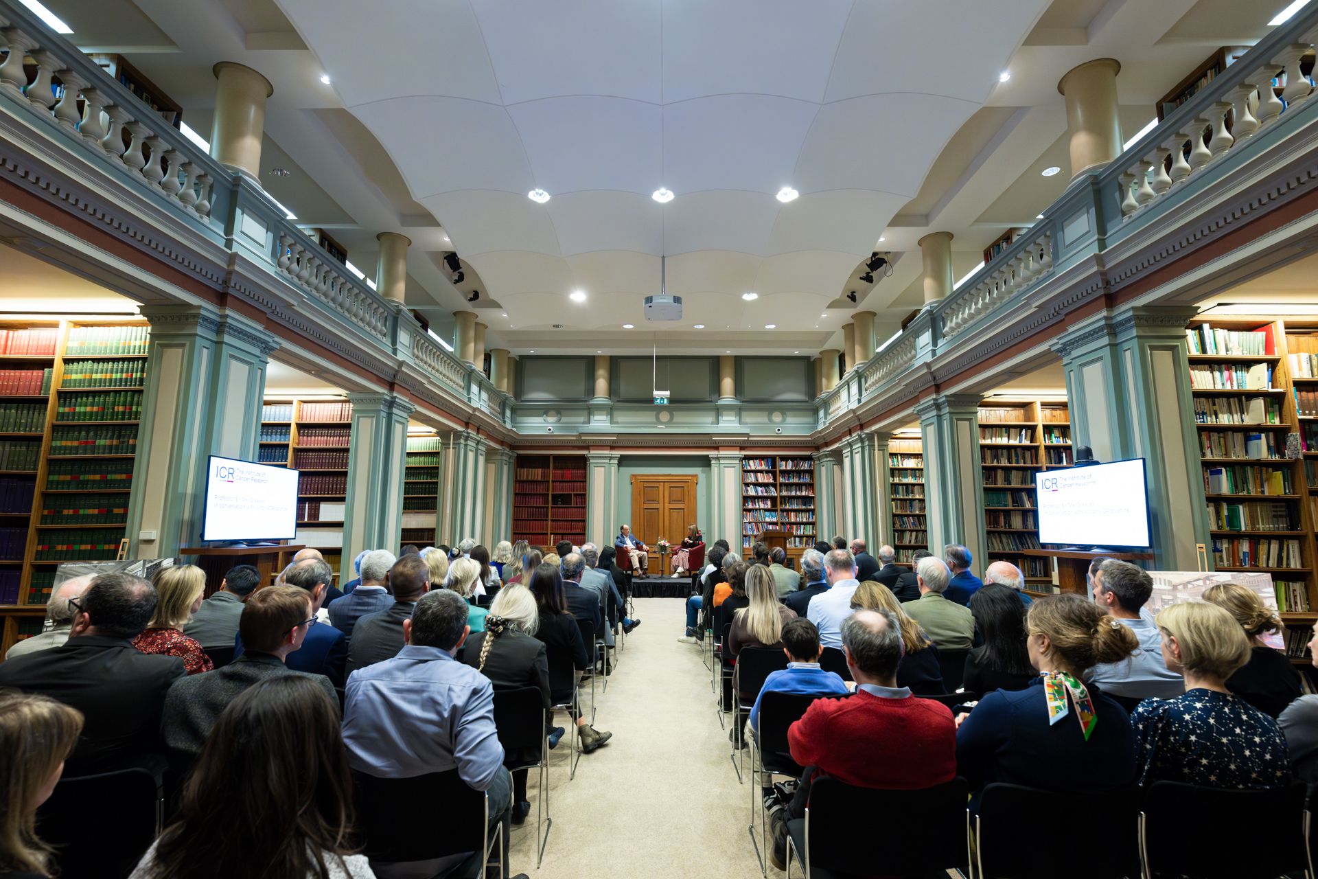 Event with large audience in Burlington House library.jpg