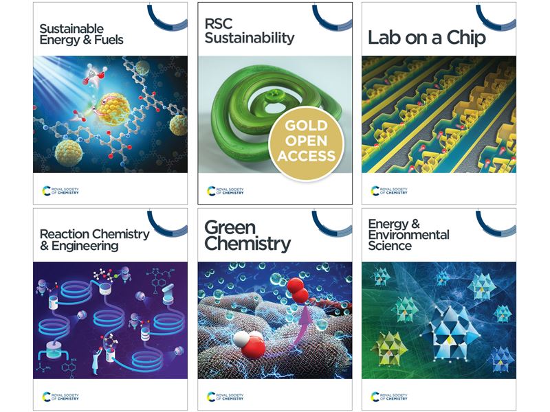 front covers of 6 of our journals