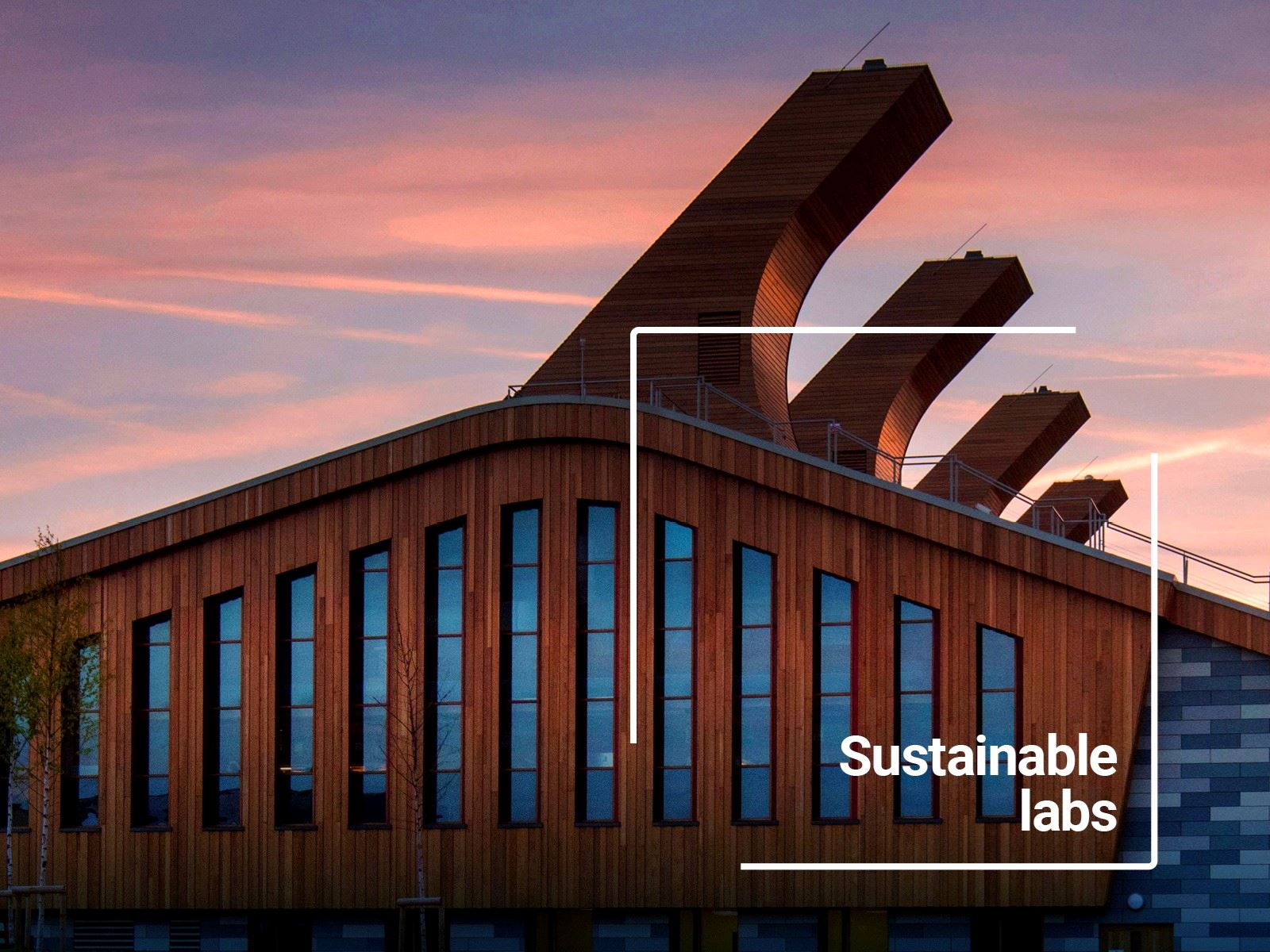 GSK Carbon Neutral Laboratory for Sustainable Chemistry alongside text reading sustainable labs